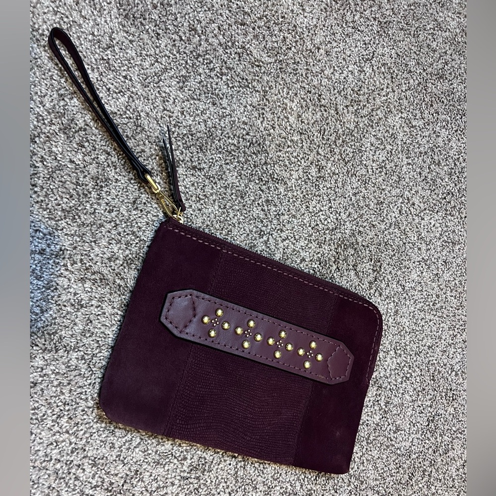 Vera Bradley Purple Clutch with Gold Accents